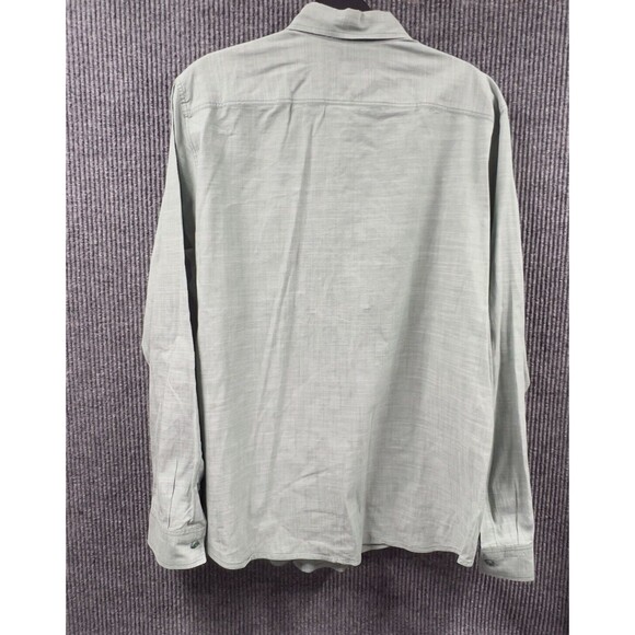 Mossimo Supply Button Down Shirt Mens Large Green Long Sleeve Cotton  Casual - Picture 6 of 12